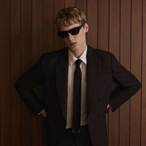 FRAME homme classic poplin shirt size large in milk white